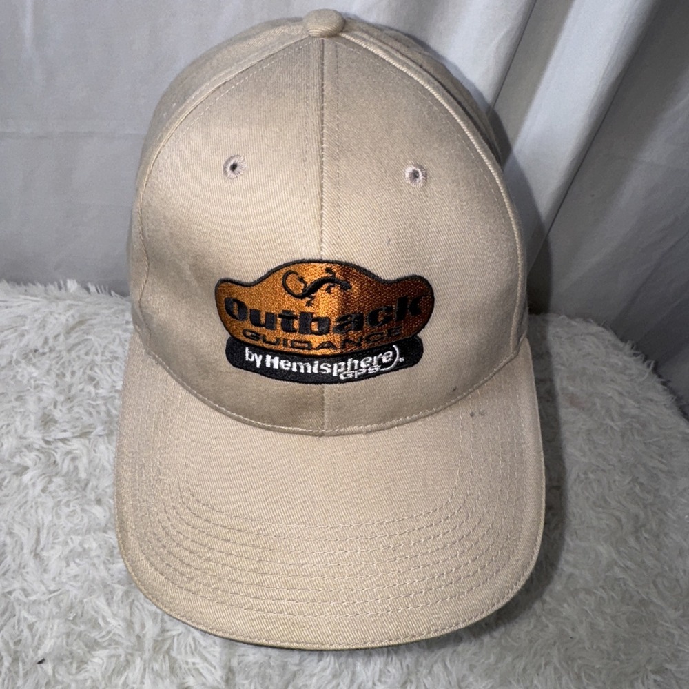 Outback Guidance Hat Cap Gray Adult Used‎ Strapback Gr4
